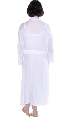 La Cera™ Bata De Rayon De Manga Larga