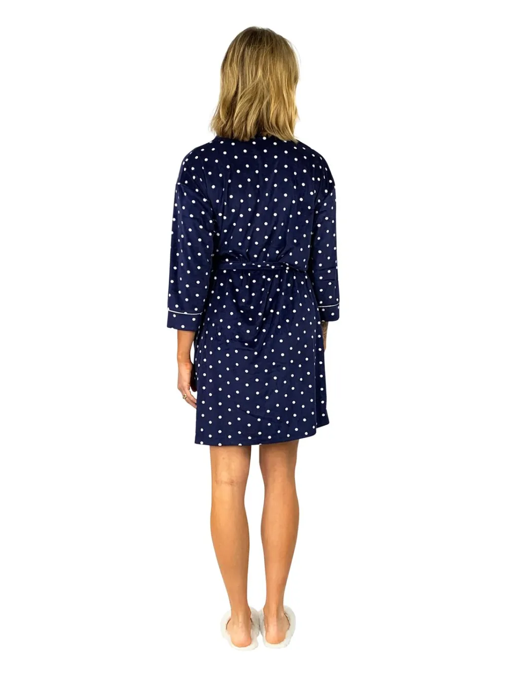 La Cera™ Bata Tipo Kimono Minky Sedosa Y Transparente De La Cera