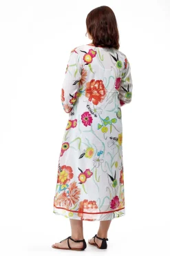 La Cera™ Caftan 100% Algodon Estampado Floral