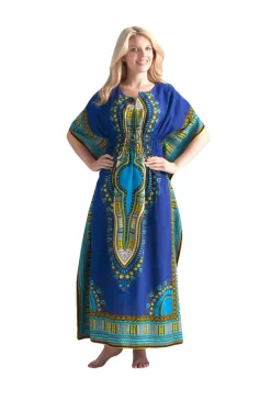 La Cera™ Caftan Con Estampado Tribal