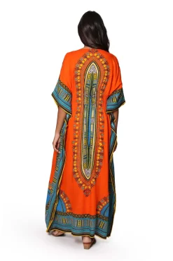 La Cera™ Caftan Con Estampado Tribal