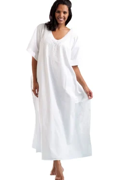 La Cera™ Caftan De Ganchillo Con Cuello En V La Cera