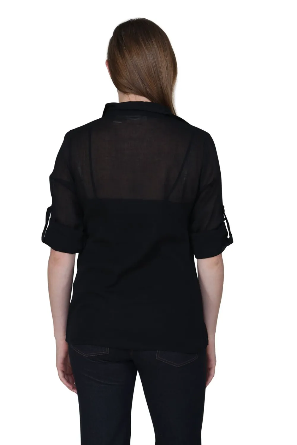 La Cera™ Camisa Campamento De Gasa De Algodon