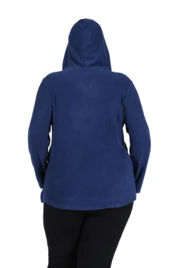 La Cera™ Camiseta Acogedora Con Capucha De Talla Grande