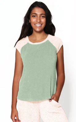 La Cera™ Camiseta De Dos Tonos De The Comfort Collection