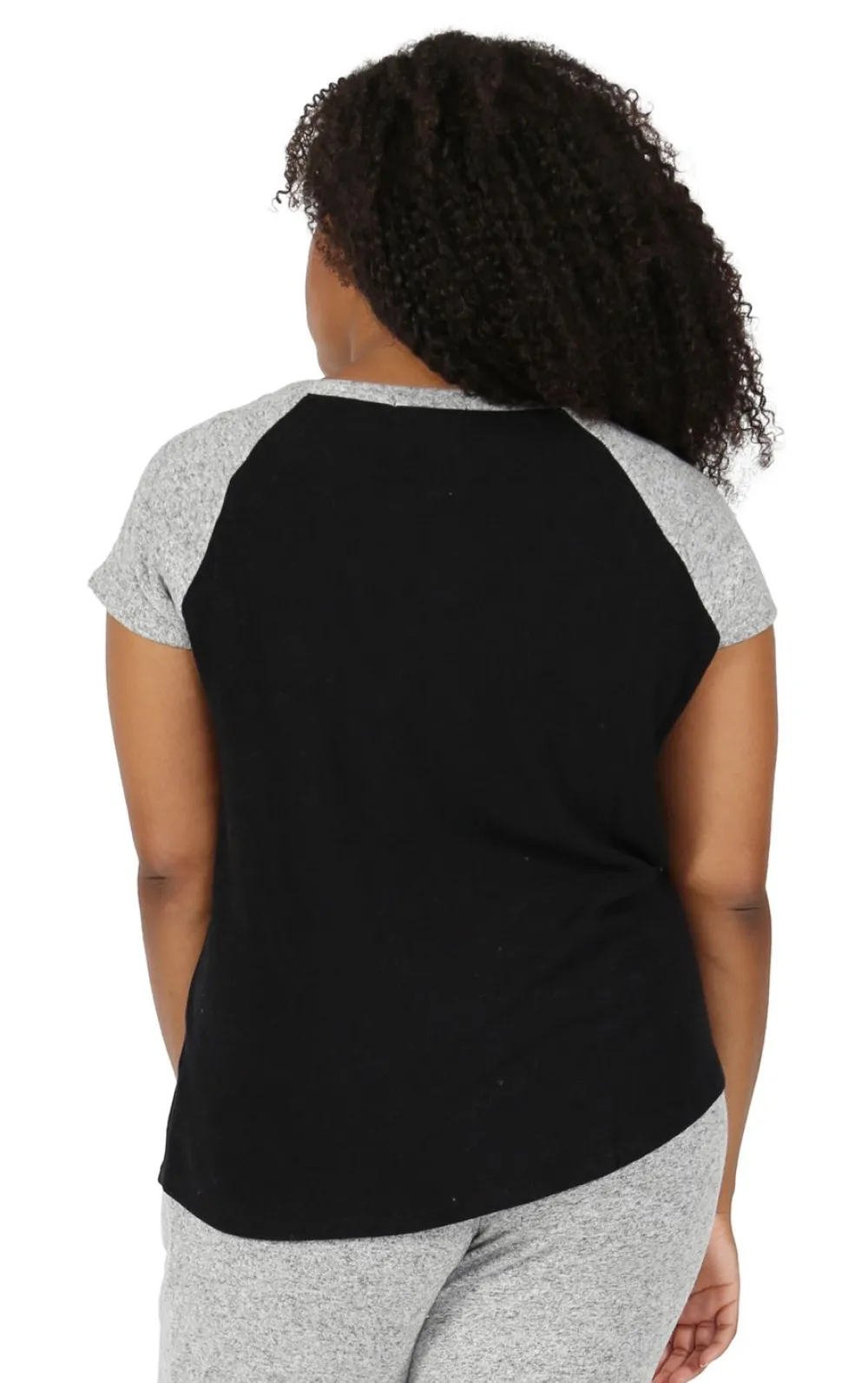La Cera™ Camiseta De Dos Tonos De Talla Grande The Comfort Collection