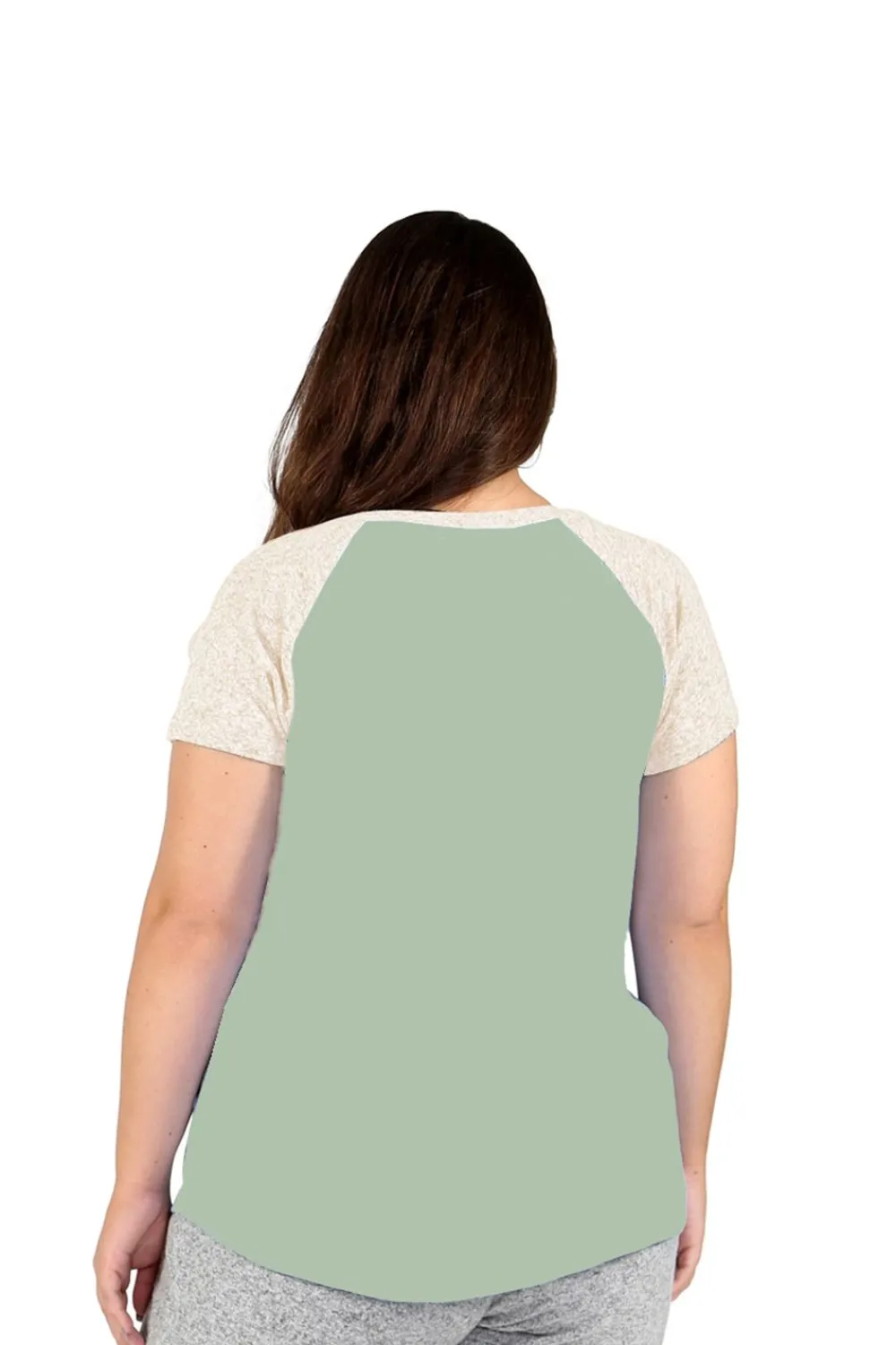 La Cera™ Camiseta De Dos Tonos De Talla Grande The Comfort Collection
