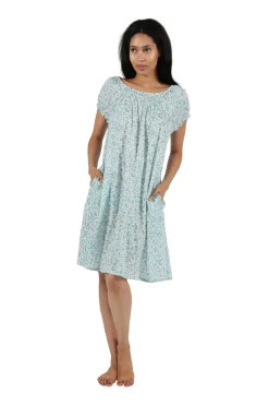 La Cera™ Camisola Con Estampado Floral Fruncido 100% Algodon