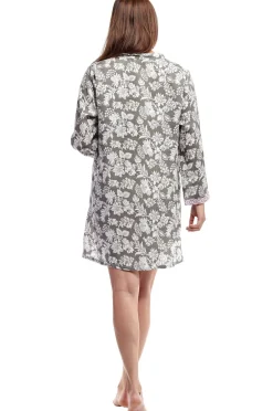 La Cera™ Camisola Floral De Rayon Y Salvia