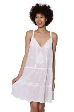 La Cera™ Camison Corto Bordado La Cera