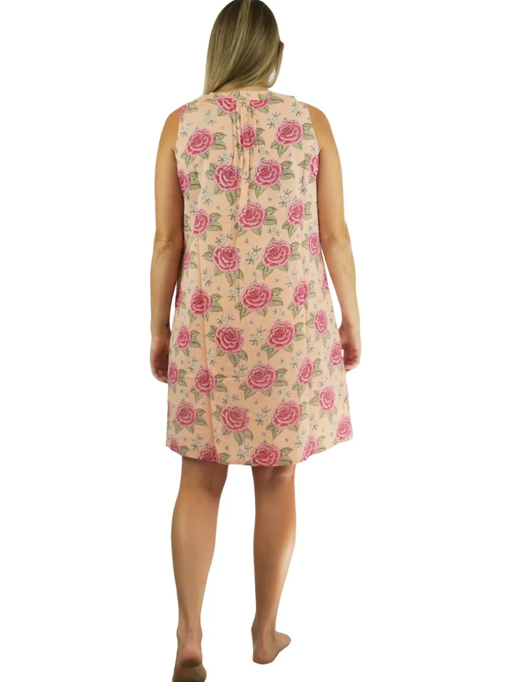 La Cera™ Camison Sin Mangas Con Estampado Floral La Cera