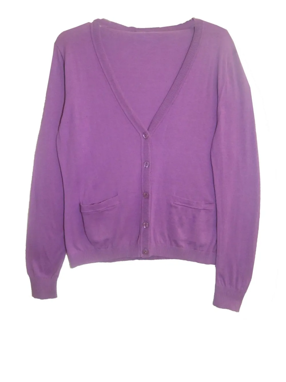 La Cera™ Cardigan De Manga Larga Con Bolsillos La Cera - Talla Grande