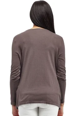 La Cera™ Cardigan Tipo Cascada De Manga Larga La Cera