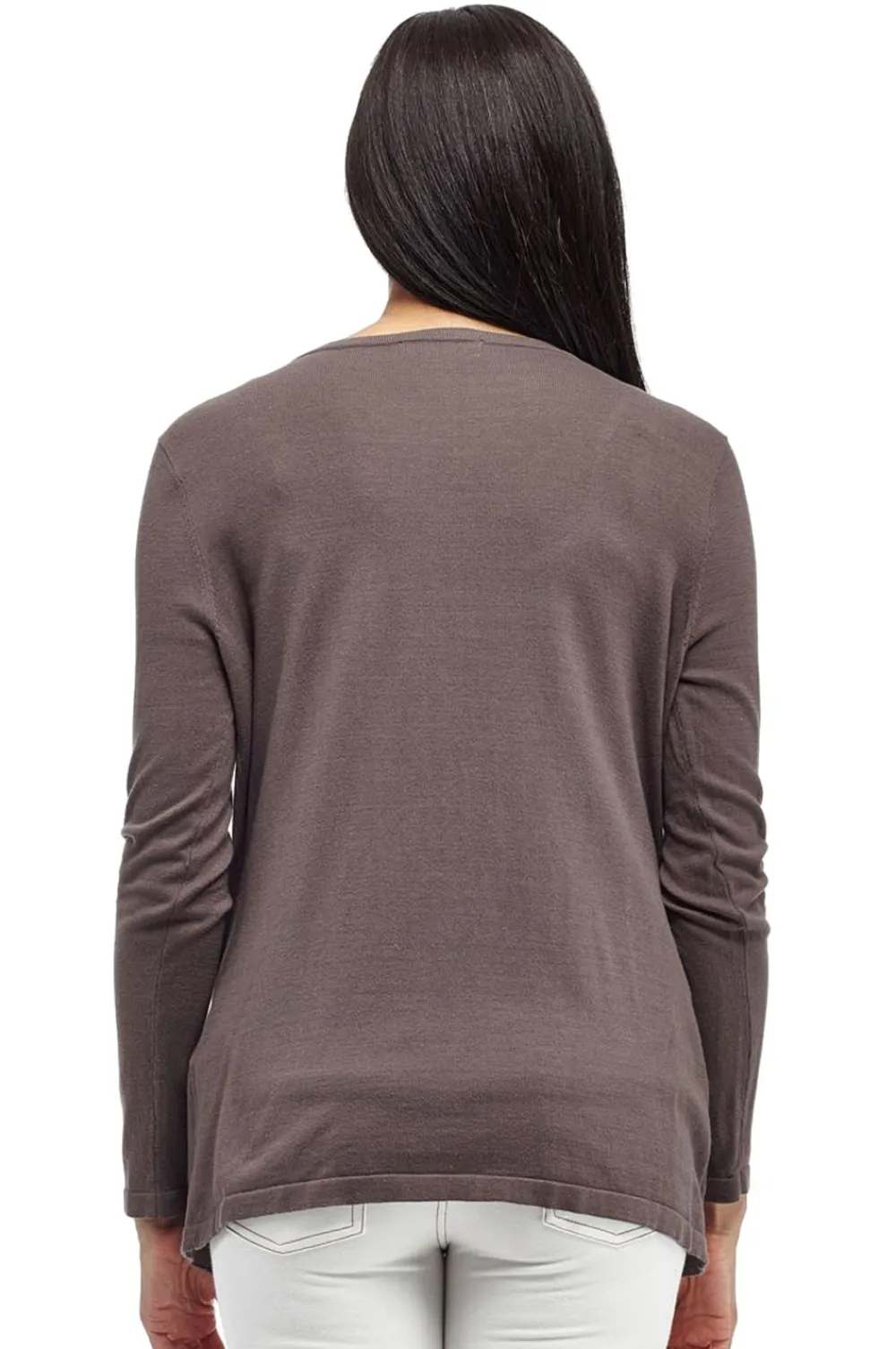 La Cera™ Cardigan Tipo Cascada De Manga Larga La Cera