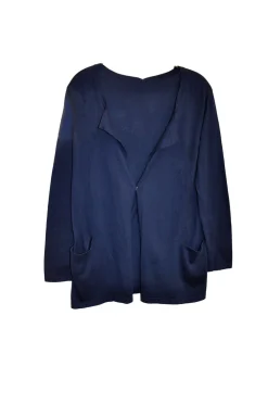 La Cera™ Cardigan Tipo Cascada De Manga Larga La Cera Talla Grande