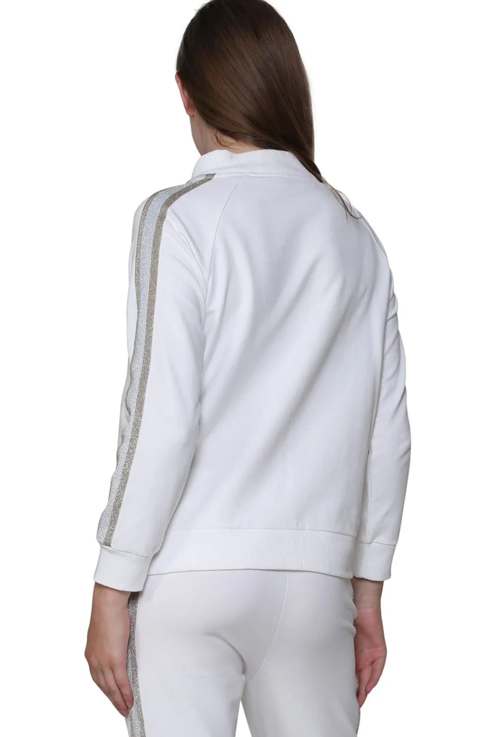 La Cera™ Chaqueta Con Cremallera De Felpa Francesa De Talla Grande