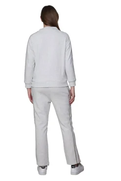 La Cera™ Chaqueta Con Cremallera De Felpa Francesa De Talla Grande