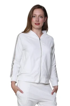 La Cera™ Chaqueta De Felpa Francesa Con Cremallera