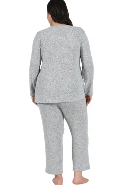 La Cera™ Conjunto De Pijama Con Broche A Presion De Talla Grande De The Comfort