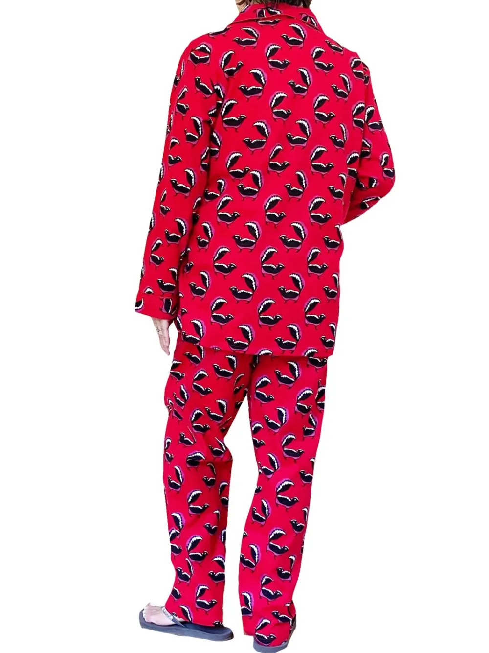 La Cera™ Conjunto De Pijama De Franela Whimsical Skunk