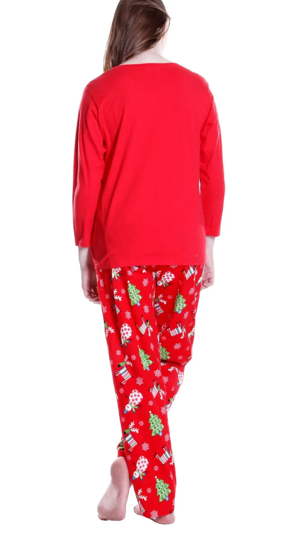 La Cera™ Conjunto De Pijama De Franela Con Estampado Navideno De La Cera