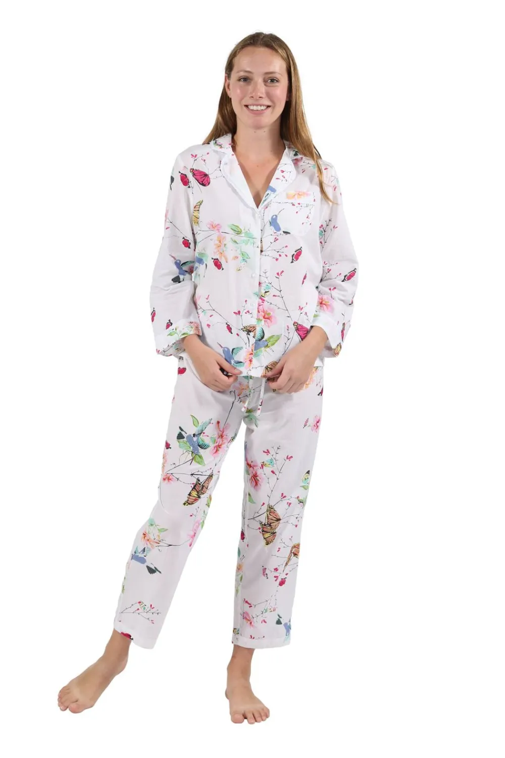 La Cera™ Conjunto De Pijama Floral De Manga Larga La Cera