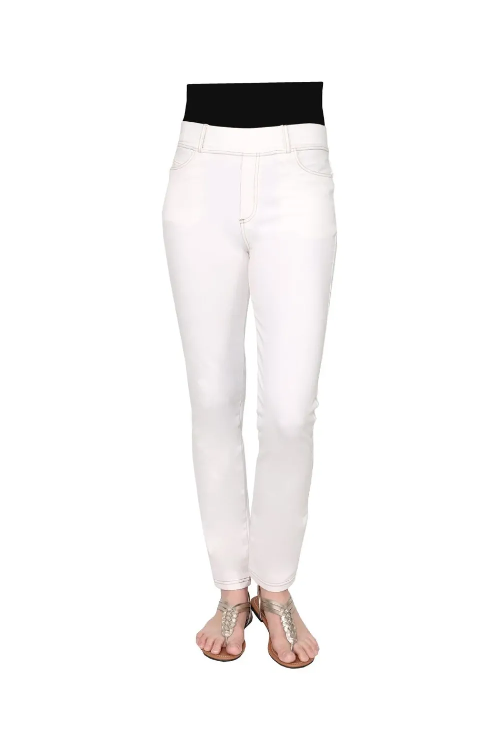 La Cera™ Jeggings De Punto Elastico La Cera