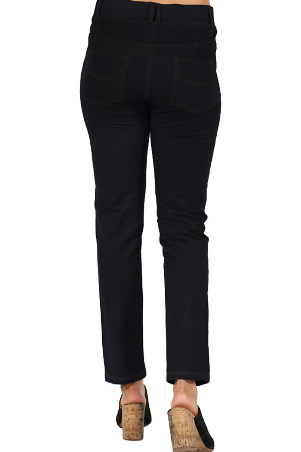 La Cera™ Jeggings De Punto Elastico La Cera