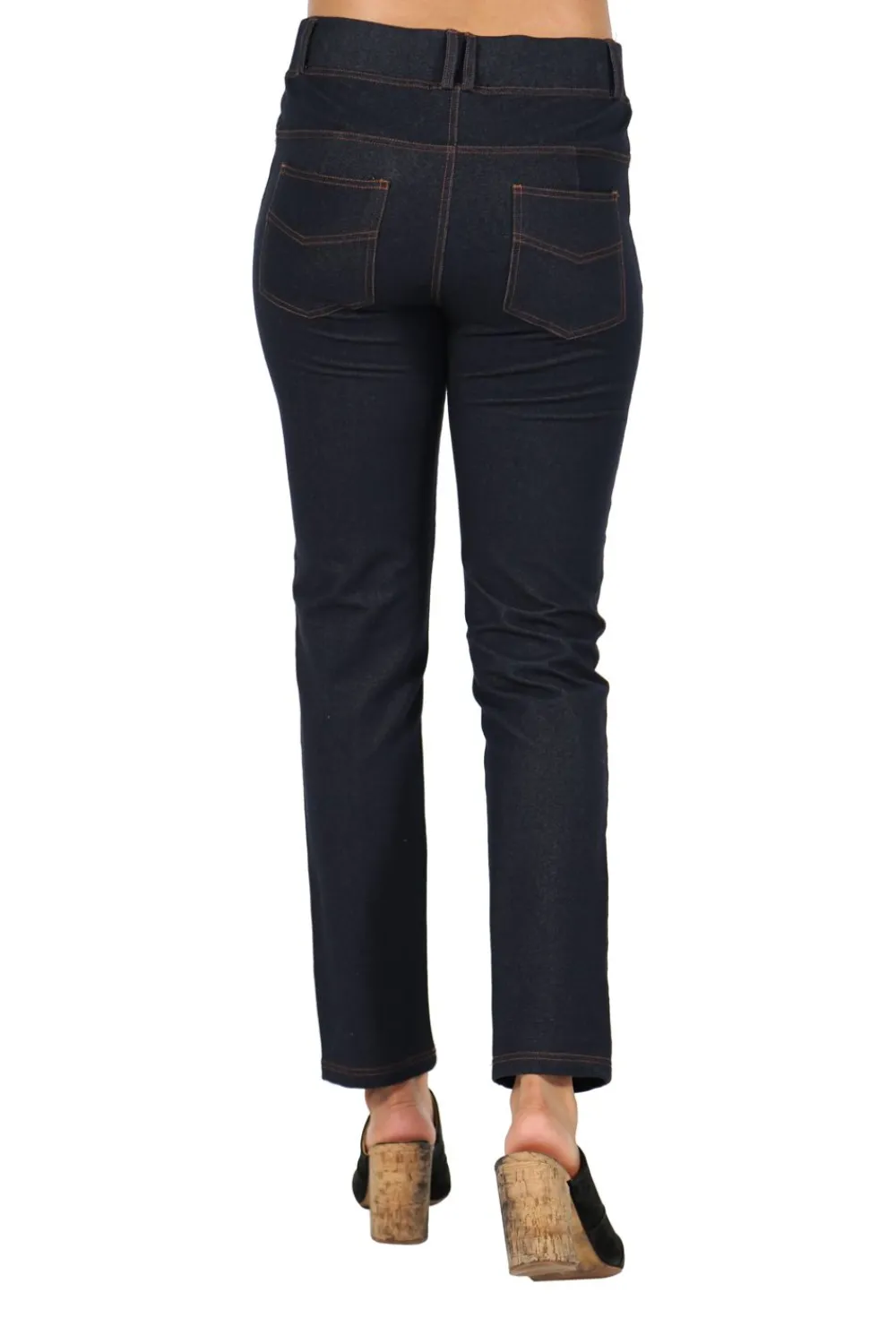 La Cera™ Jeggings De Punto Elastico La Cera