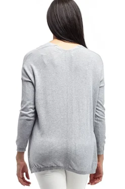 La Cera™ Jersey Tipo Jersey De Manga Larga Con Bolsillo La Cera