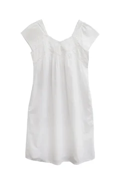 La Cera™ La Cera Camison De Novia Bordado 100% Algodon Talla Grande
