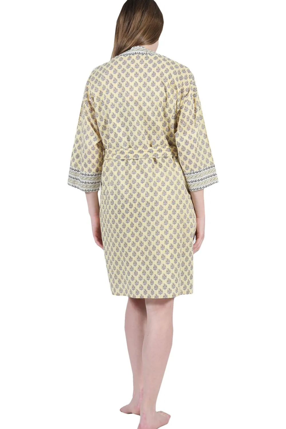 La Cera™ La Cera Kimono Corto 100% Algodon