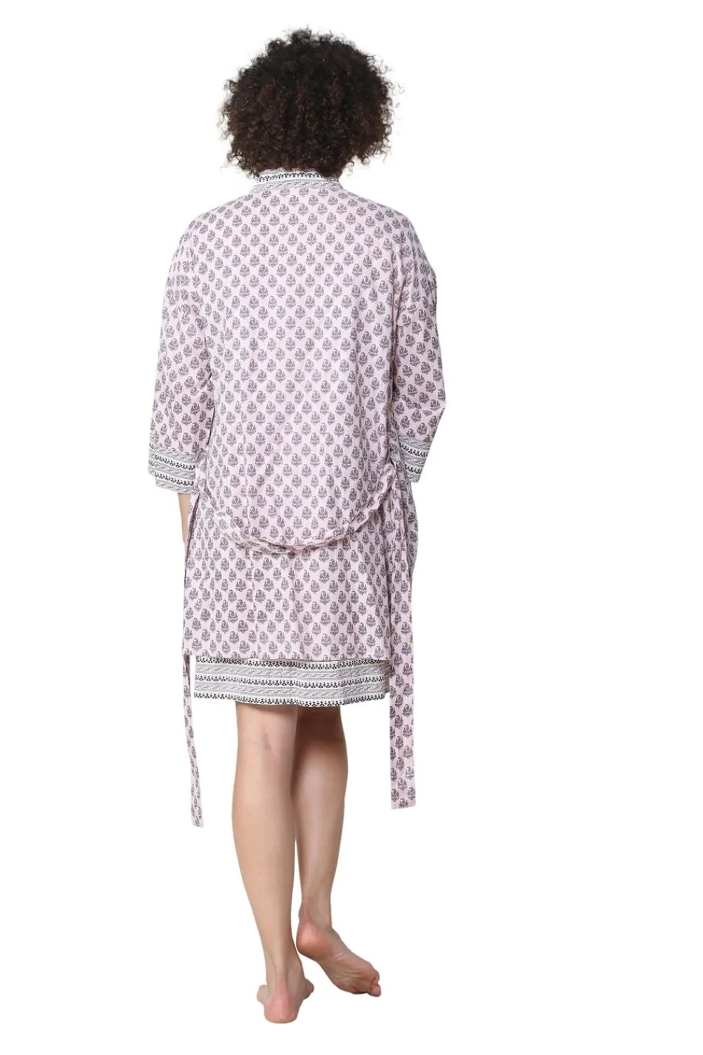 La Cera™ La Cera Kimono Corto 100% Algodon