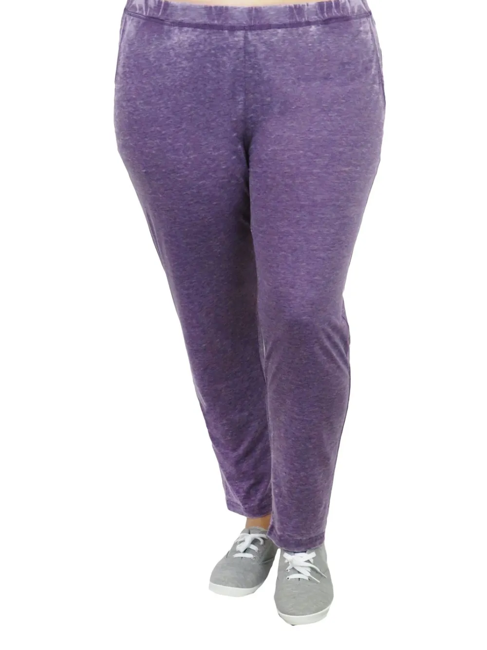 La Cera™ Pantalon De Punto Suave Y Flexible - Talla Grande
