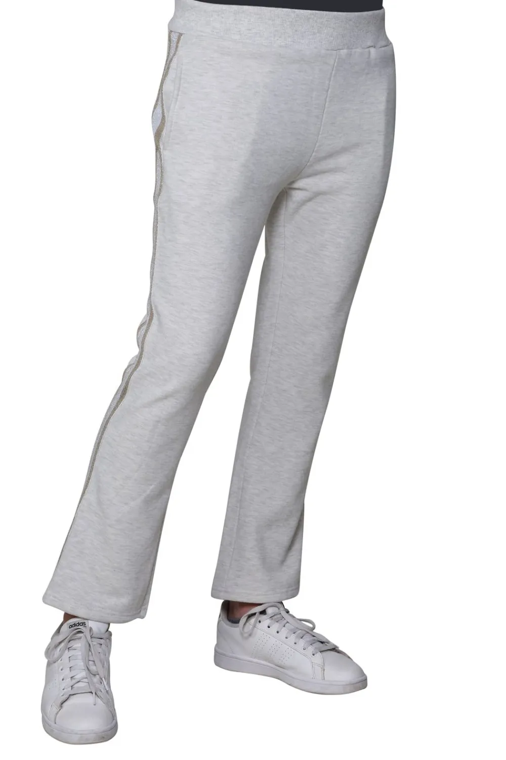 La Cera™ Pantalon De Rizo Frances De Talla Grande Con Ribete De Rayas De Esmoqu