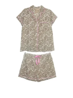 La Cera™ Pijama Con Estampado De Guepardo
