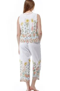 La Cera™ Pijama De Jardin De Girasoles 100% Algodon