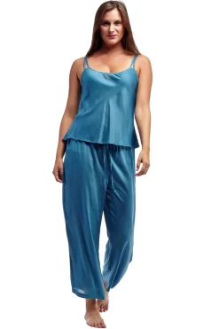 La Cera™ Pijamas De Rayon Solido