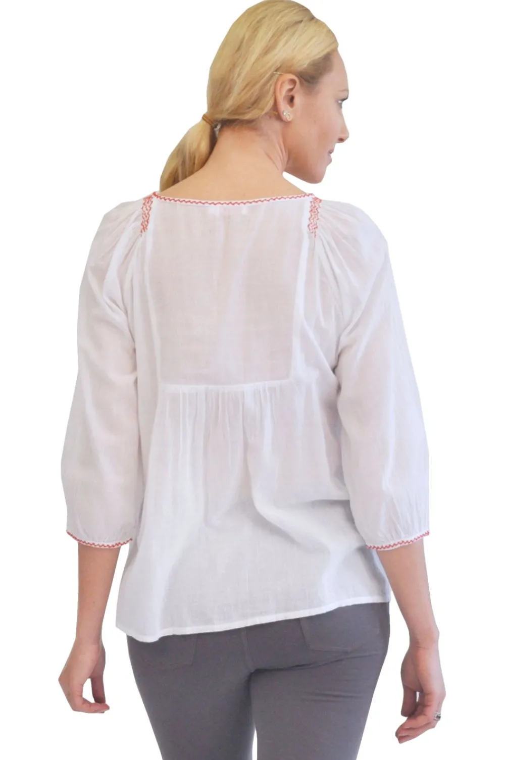 La Cera™ Top Bordado Multicolor La Cera