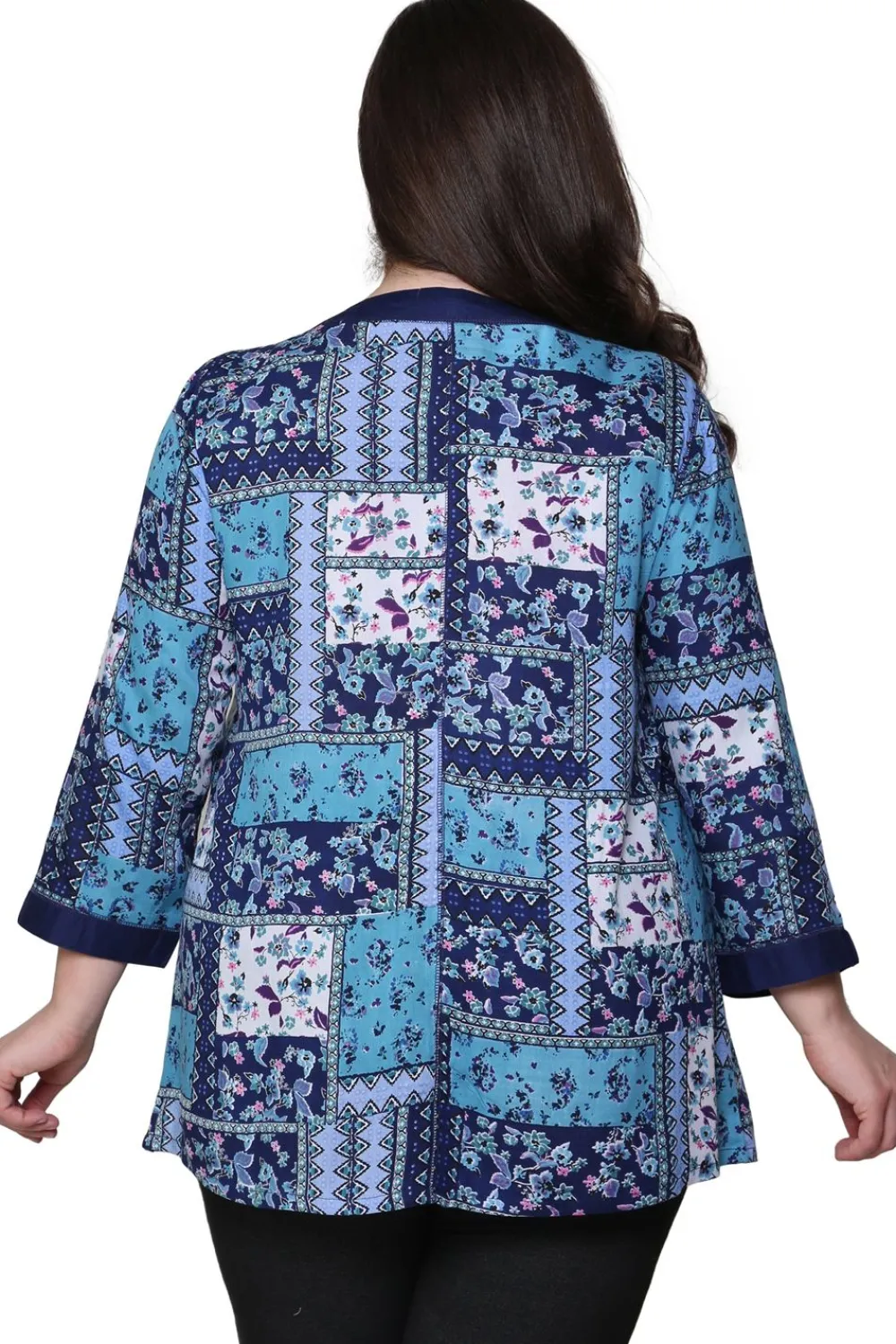 La Cera™ Top De Patchwork La Cera Talla Grande