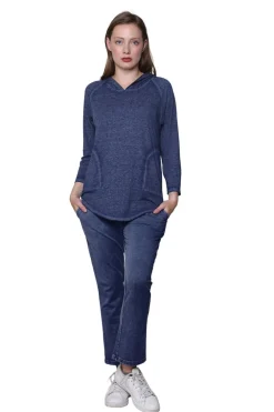 La Cera™ Top De Punto Con Capucha Suave Y Flexible