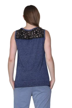La Cera™ Top De Punto Sin Mangas Suave Y Flexible De Talla Grande