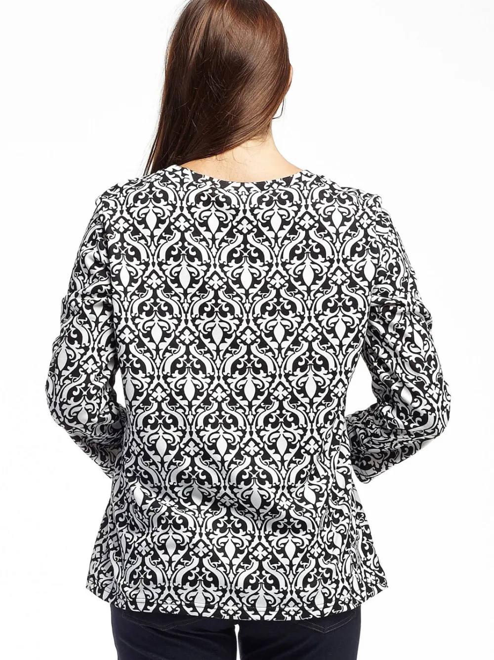 La Cera™ Top Tipo Jersey Con Estampado Barroco La Cera