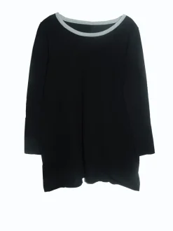 La Cera™ Top Tipo Sueter Con Cuello Redondo Hi-Lo La Cera - Talla Grande