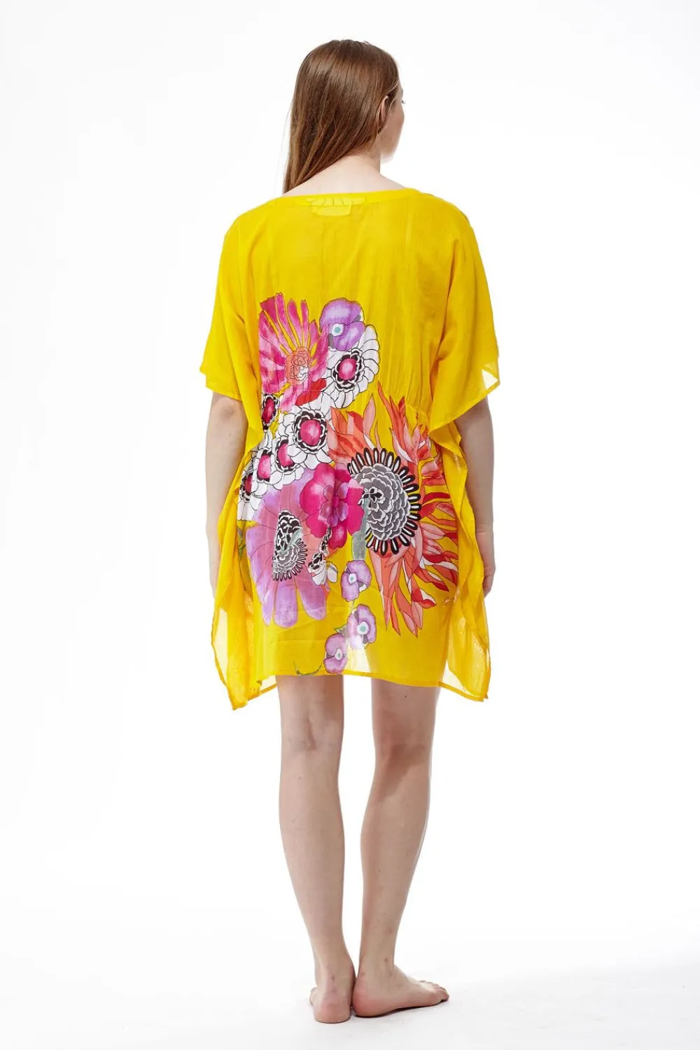La Cera™ Tunica 100% Algodon Estampado Floral