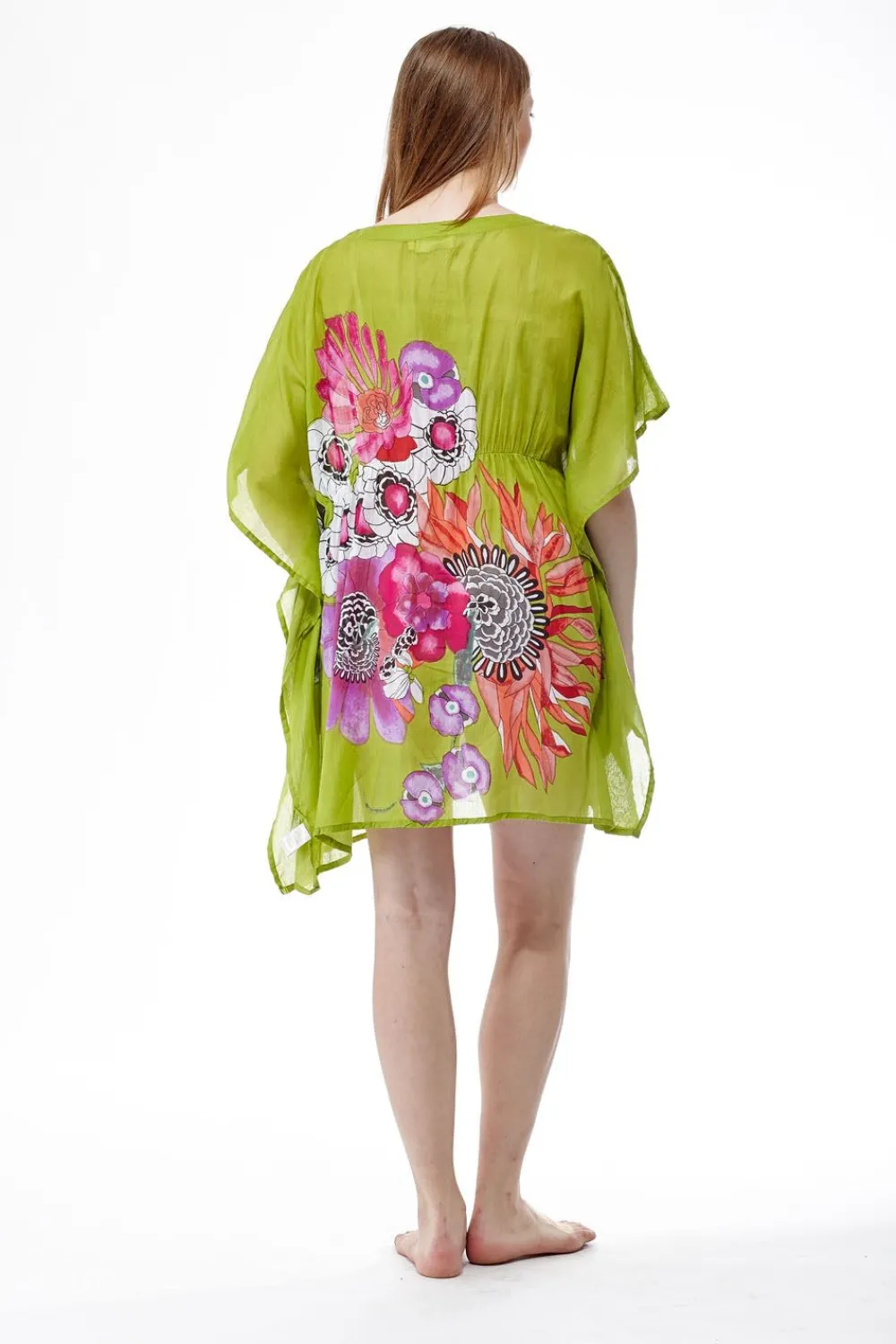 La Cera™ Tunica 100% Algodon Estampado Floral