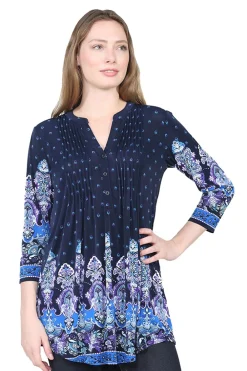 La Cera™ Tunica Con Estampado De Cachemira Renaissance La Cera