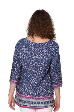 La Cera™ Tunica Con Estampado De Rayon