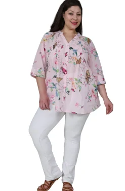 La Cera™ Tunica Con Estampado Nature At It'S Best De Talla Grande