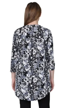La Cera™ Tunica Estampado Midnight Blooms La Cera